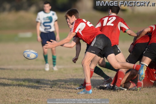 2014-11-02 CUS PoliMi Rugby-ASRugby Milano 1747